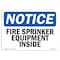 Signmission OSHA Notice Sign, Fire Sprinkler Equipment Inside, 10in X 7in Decal, 7" W, 10" L, Landscape OS-NS-D-710-L-12665 - alternate 1